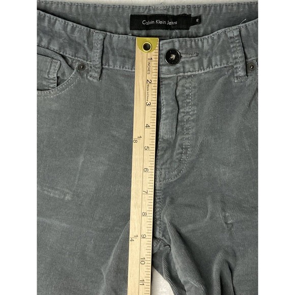 Calvin Klein Jeans Womens Straight Gray Corduroy Stretch Size 12 - Picture 8 of 15